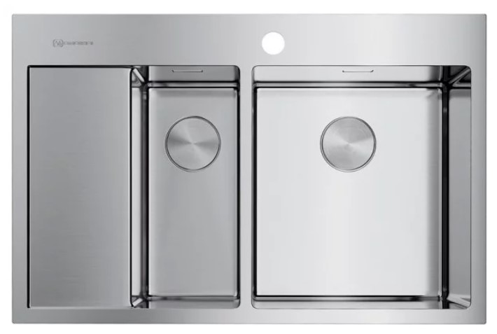 Врезная кухонная мойка OMOIKIRI Akisame 78-2-IN-R