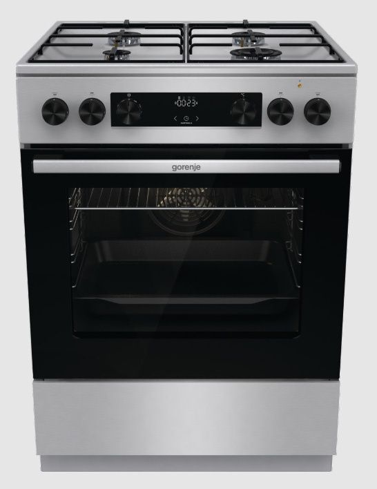 Плита комбинированная Gorenje GKS6C70XJ, нержавеющая сталь
