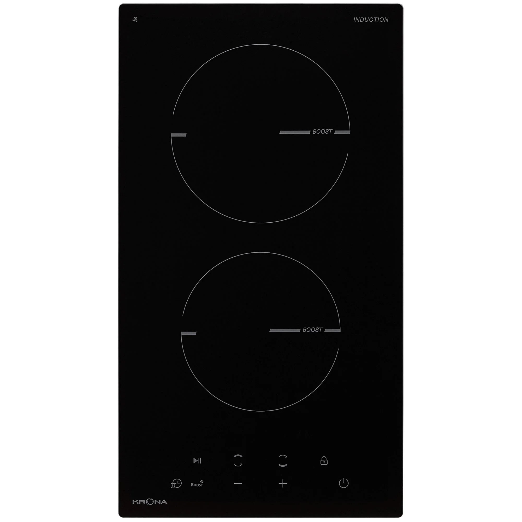 Варочная панель индукционная Krona Magier 30 BL 2BTK, черный