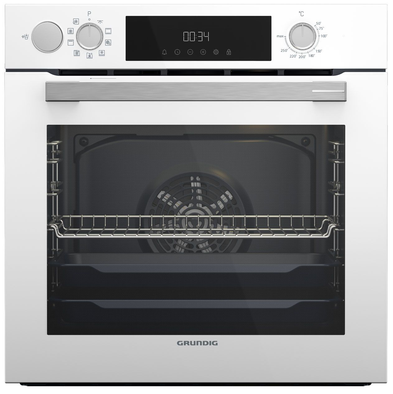 Духовой шкаф электрический Grundig GEBM12300WSA, белый