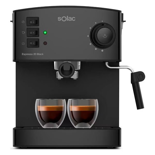 Кофеварка рожковая Solac Espresso 20 Bar, черный