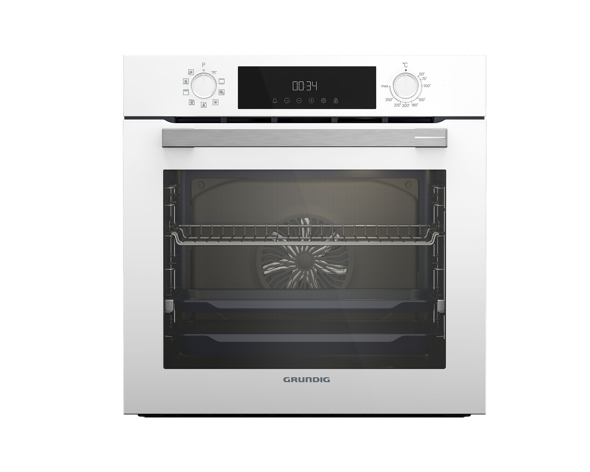 Духовой шкаф электрический Grundig GEBM12300WC, белый