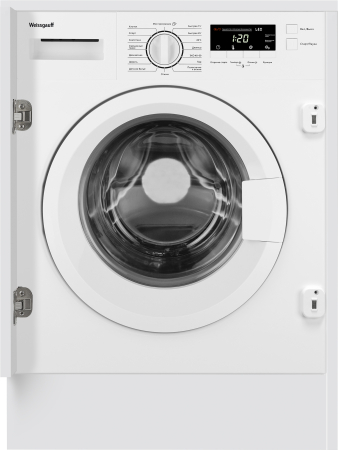 Стиральная машина встраиваемая Weissgauff WMI 6147 Inverter Steam, белый