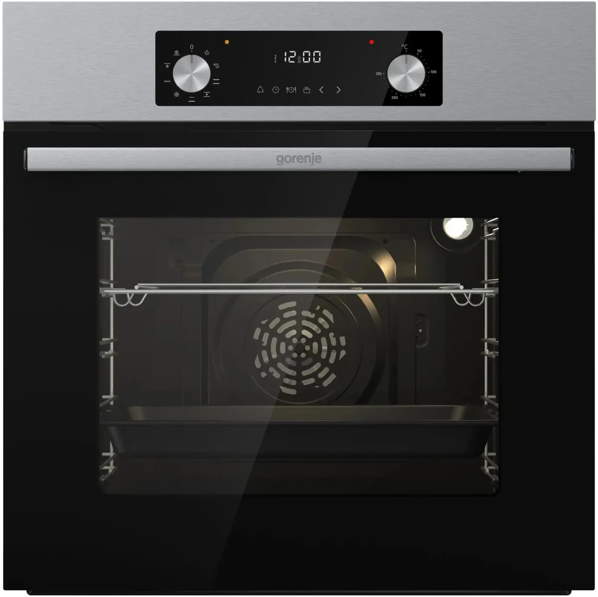 Духовой шкаф электрический Gorenje BO6737E02NX,  серебристый/черный