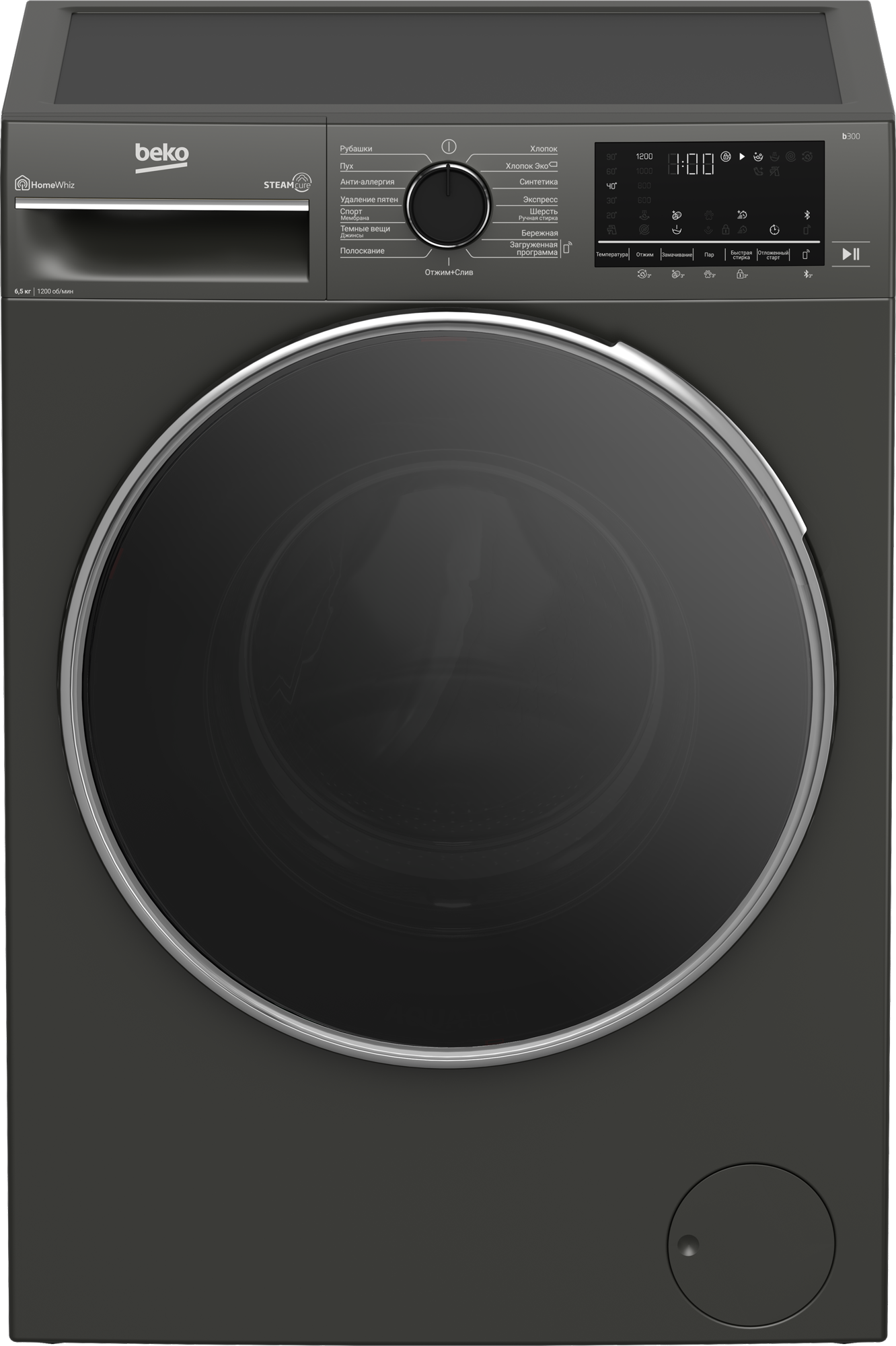Стиральная машина Beko B3WFR56H2A, антрацит