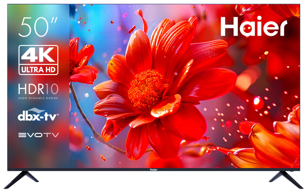 Телевизор Haier 50 Smart TV S2, черный
