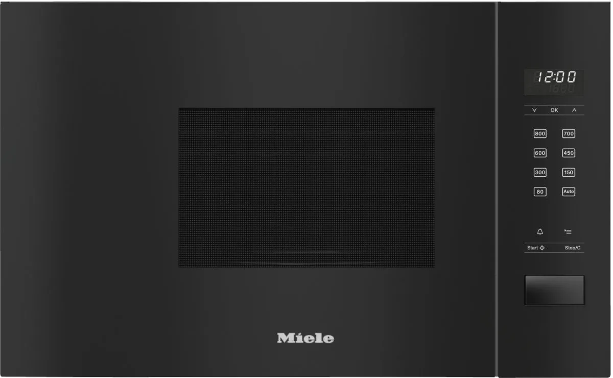 Микроволновая печь встраиваемая Miele M 2230 OBSW Obsidian Black, черный обсидиан