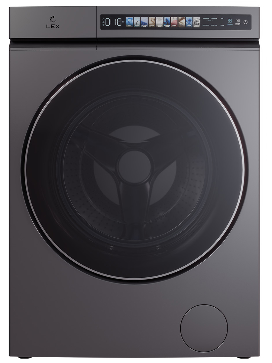 Стирально-сушильная машина Lex LWM 10612 GRID Magna, серый