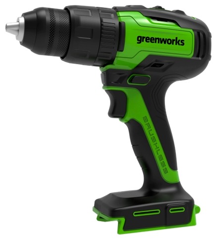 Дрель-шуруповерт аккумуляторная greenworks GD24DD60 0 коробка, без аккумулятора