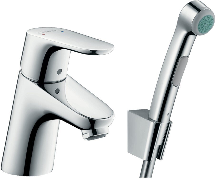 Смеситель для раковины Hansgrohe Focus E2 31926000 (с гигиеническим душем) (без донного клапана)