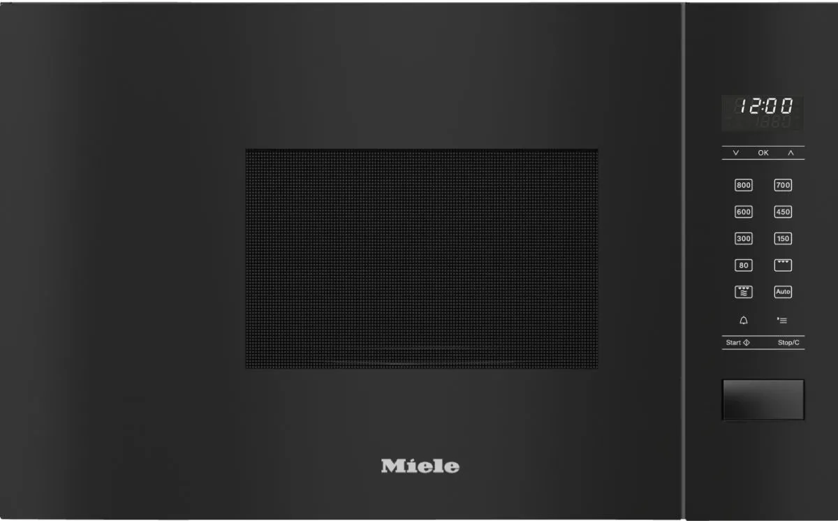 Микроволновая печь встраиваемая Miele M 2234 OBSW Obsidian Black, черный обсидиан
