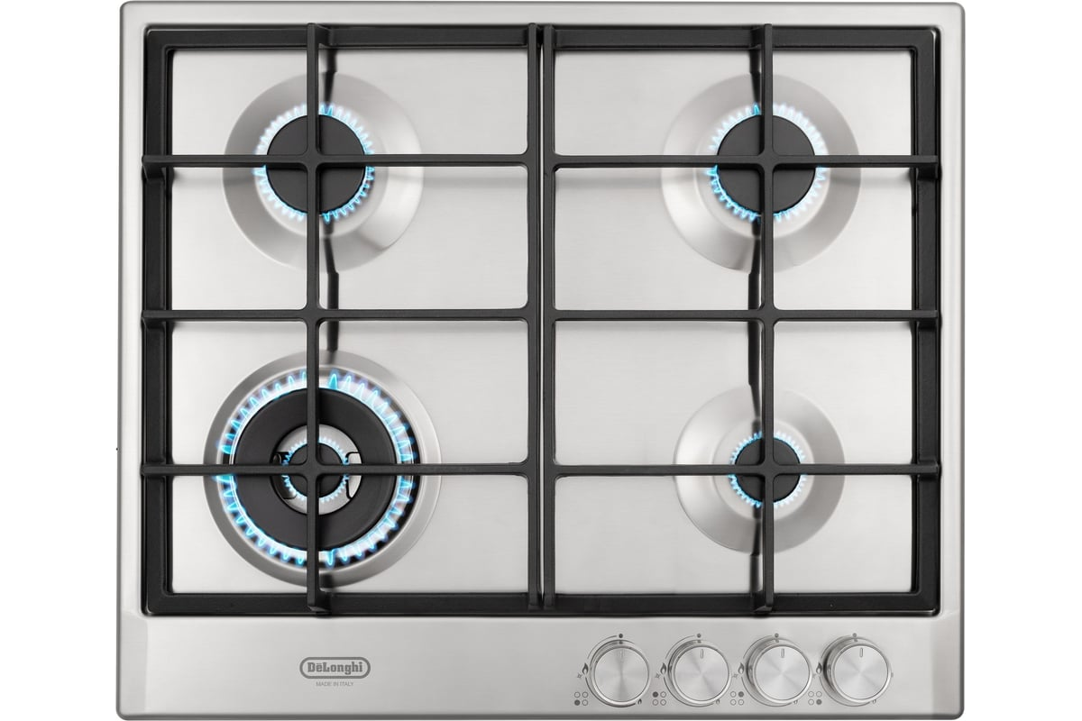 Варочная панель газовая DeLonghi NSL 460 X RUS, нержавеющая сталь