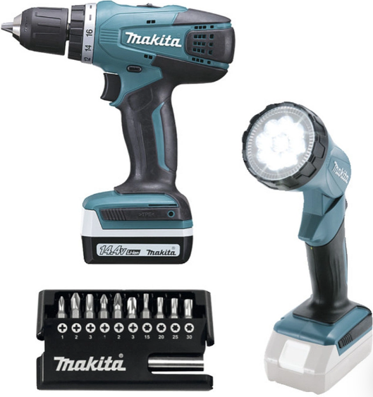 Дрель-шуруповерт аккумуляторная Makita DF347DWLX1 (кейс, с 2хАКБ и ЗУ)
