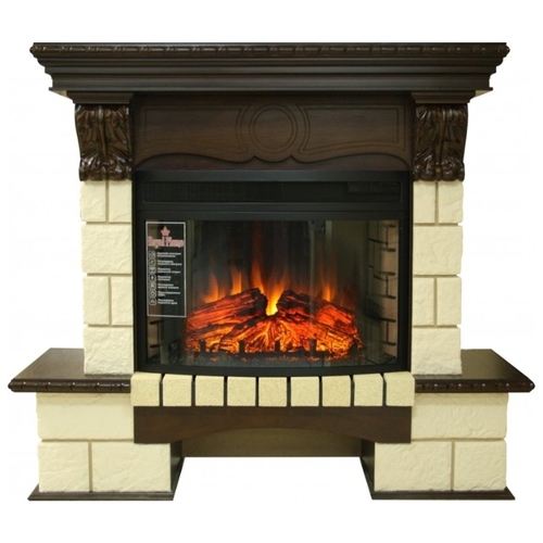 Электрический камин Royal Flame Pierre Luxe Шампань  Dioramic 25 Темный дуб