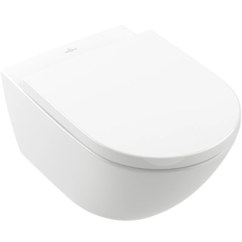 Унитаз подвесной Villeroy & Boch Subway 3.0 4670TS01 с сиденьем микролифт (4670T001+8M42S101), белый