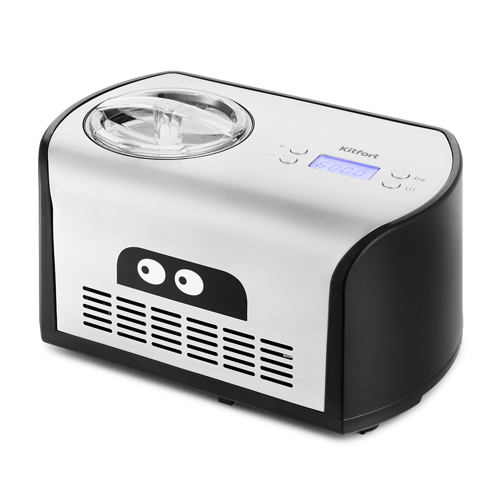 Мороженица Kitfort КТ-1801 черный/серебристый