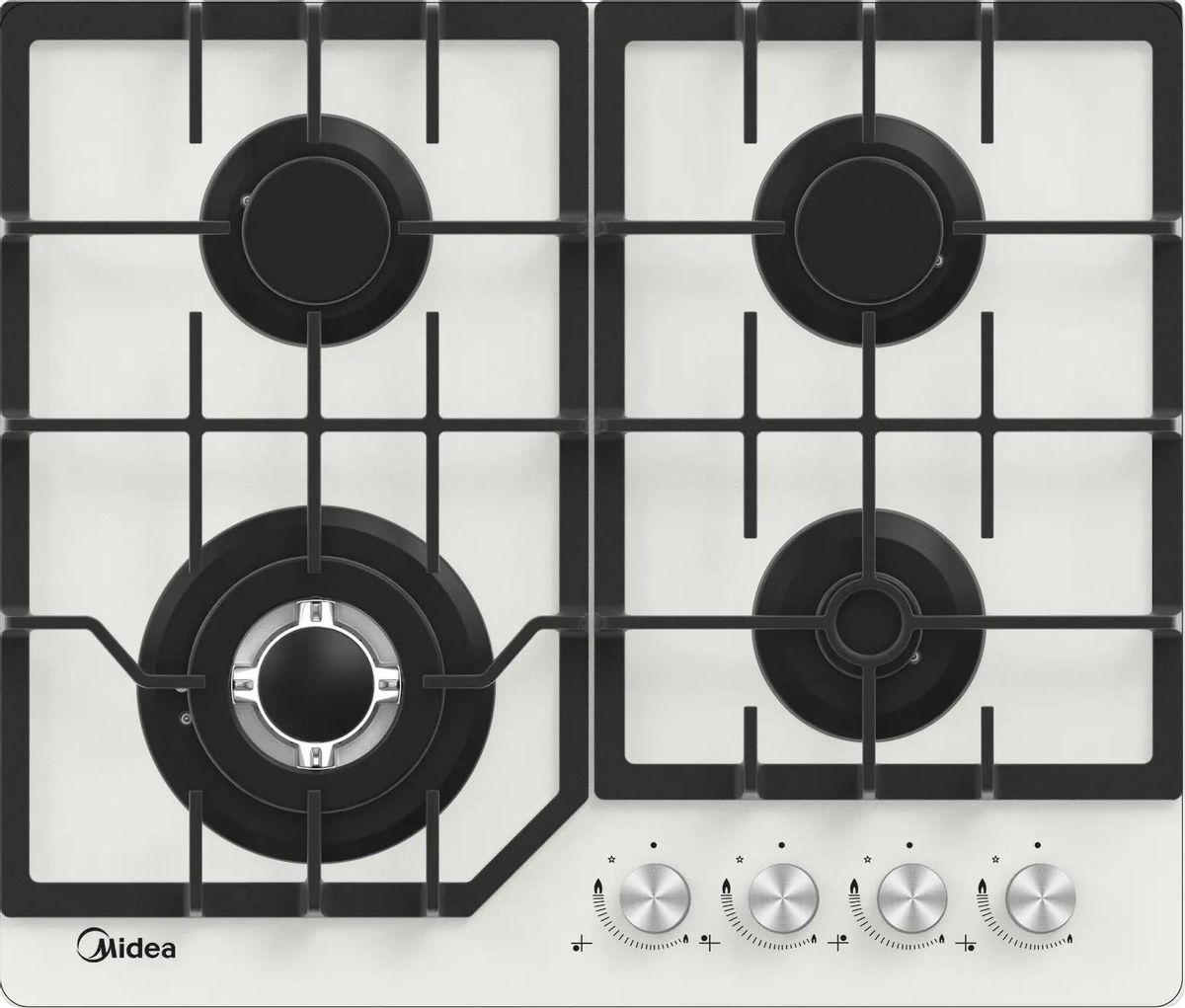 Варочная панель газовая Midea MG643TGW, белый