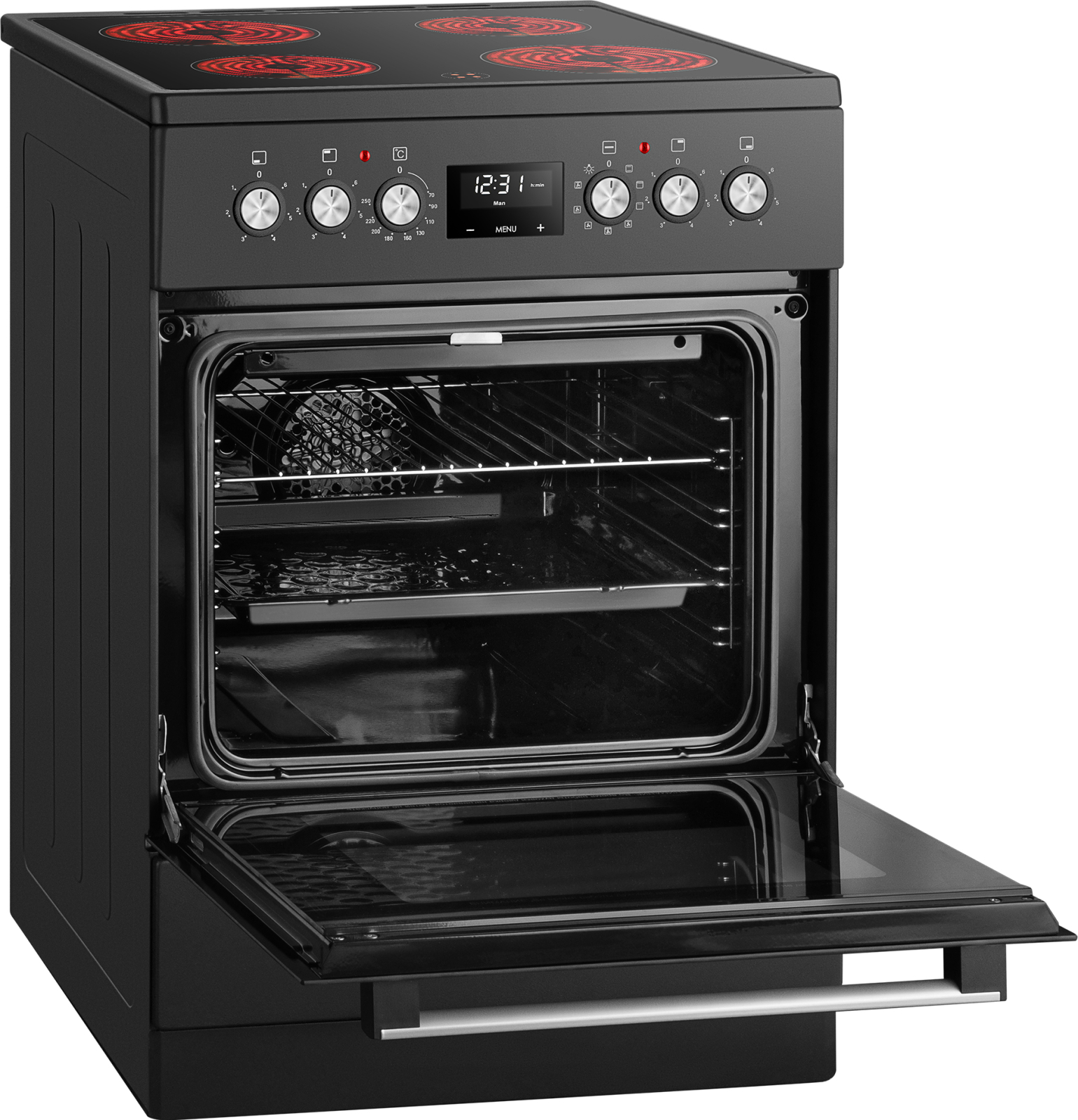 Плита электрическая Weissgauff WES E12V15 BE