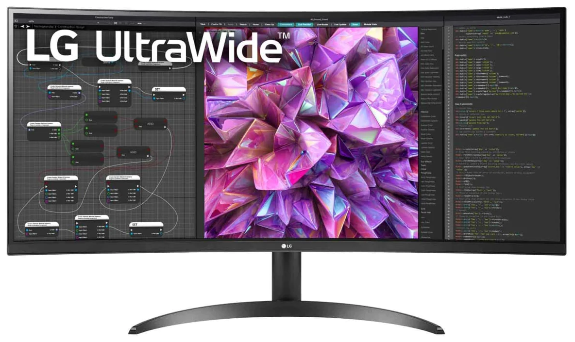 Монитор LG 34WQ60C-B черный