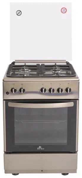 Плита газовая De Luxe 606040.24-000г (кр) ЧР, нержавеющая сталь