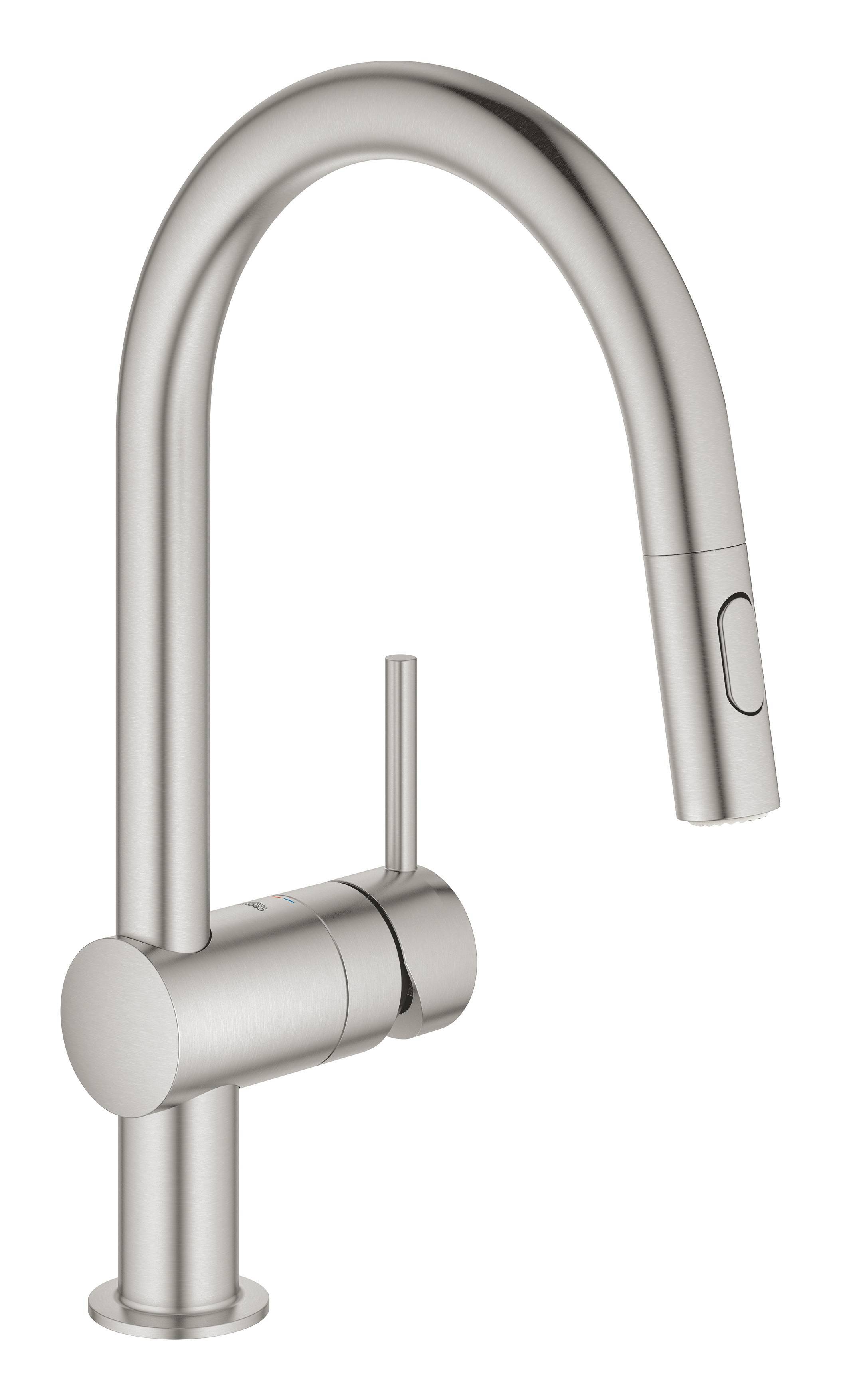 Смеситель для кухни Grohe Minta 32321DC2, суперсталь