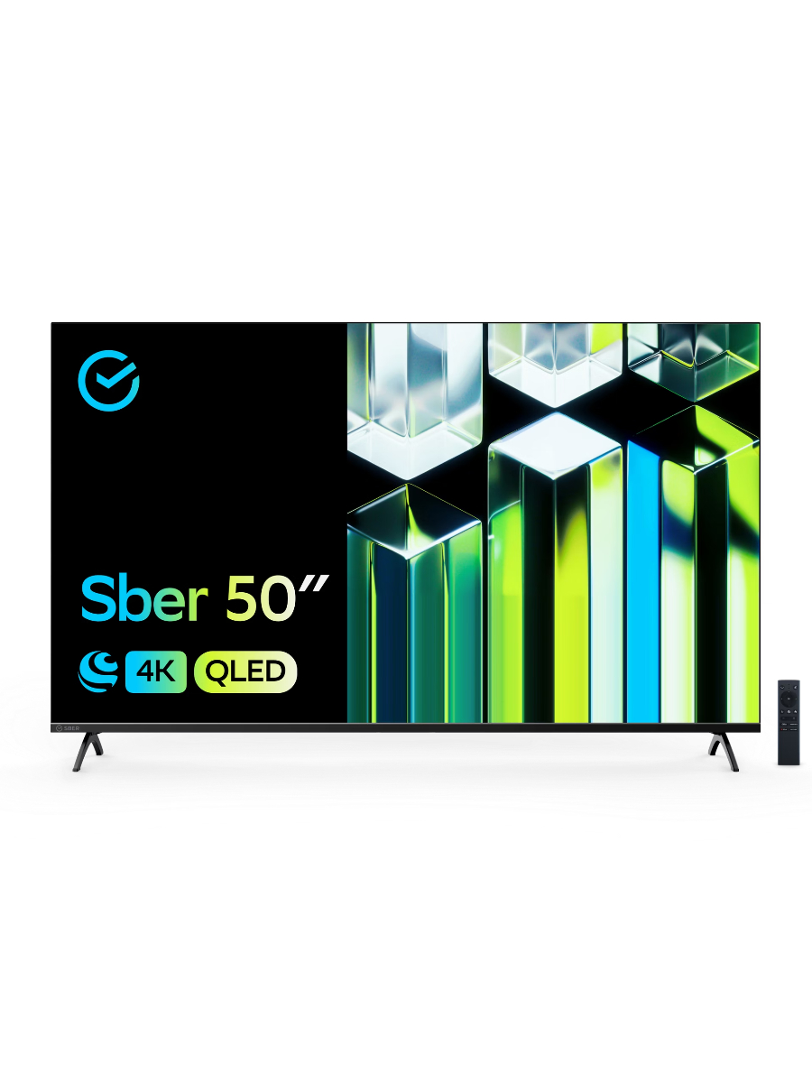 Телевизор Sber SDX-50UQ5230T, титан