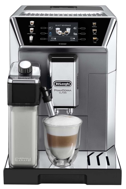 Кофемашина автоматическая DeLonghi ECAM550.85.MS, металлик/черный