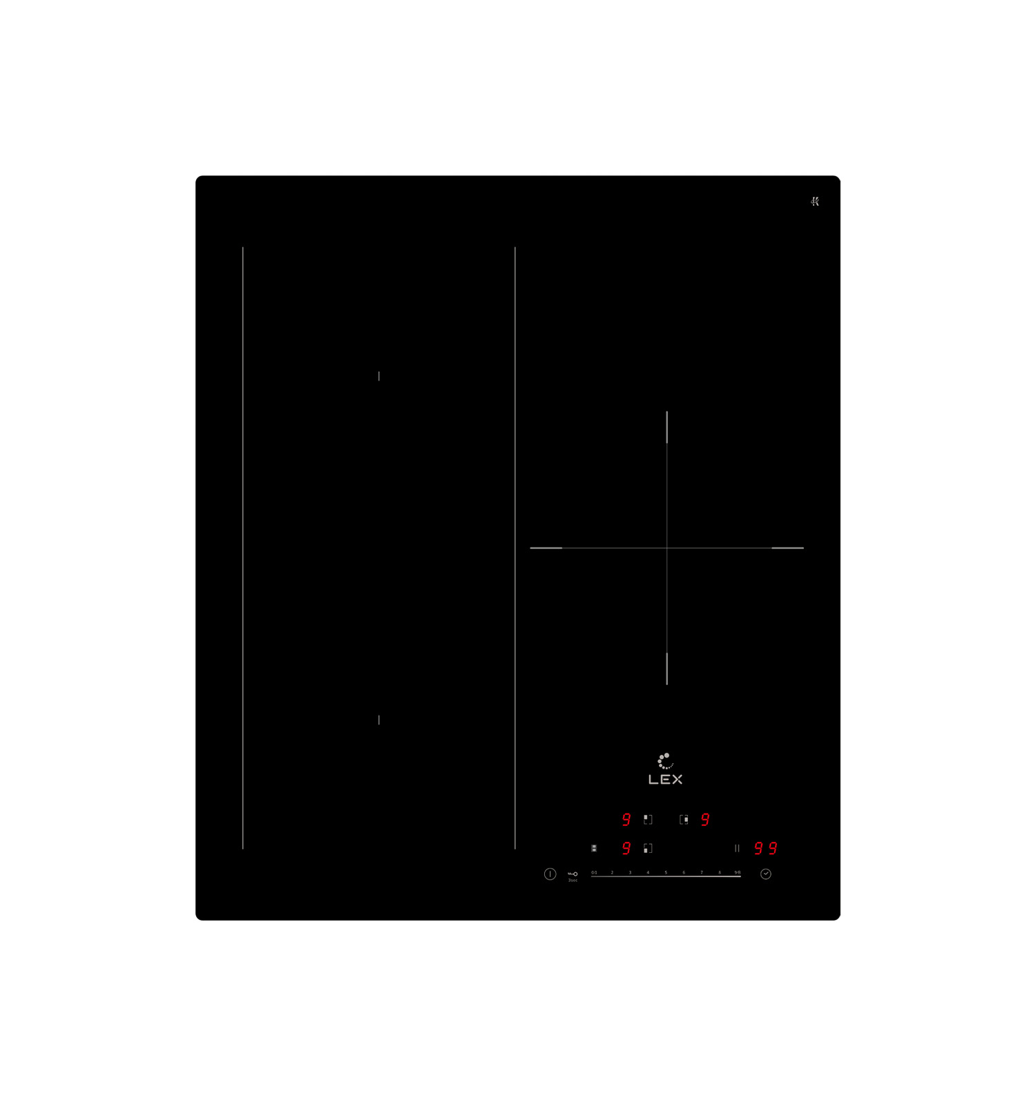 Варочная панель индукционная LEX EVI 431A BL, черный