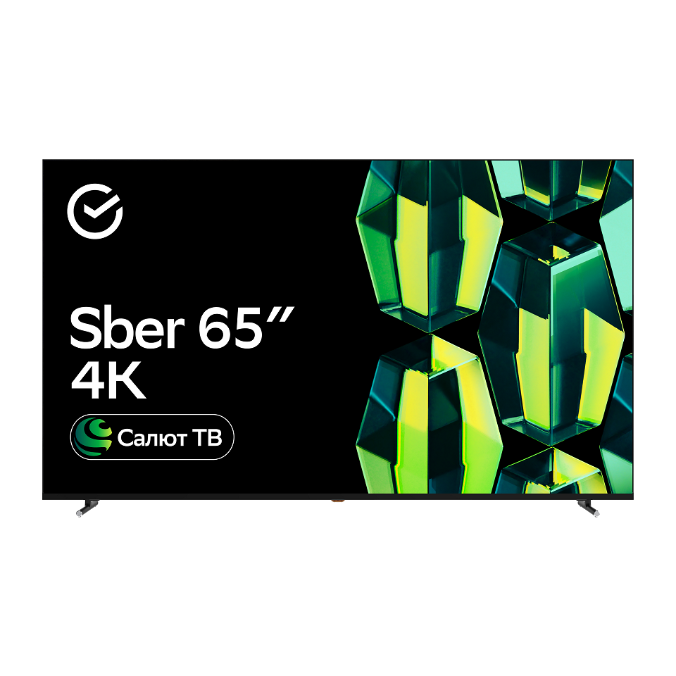 Телевизор Sber SDX-65U4121, черный