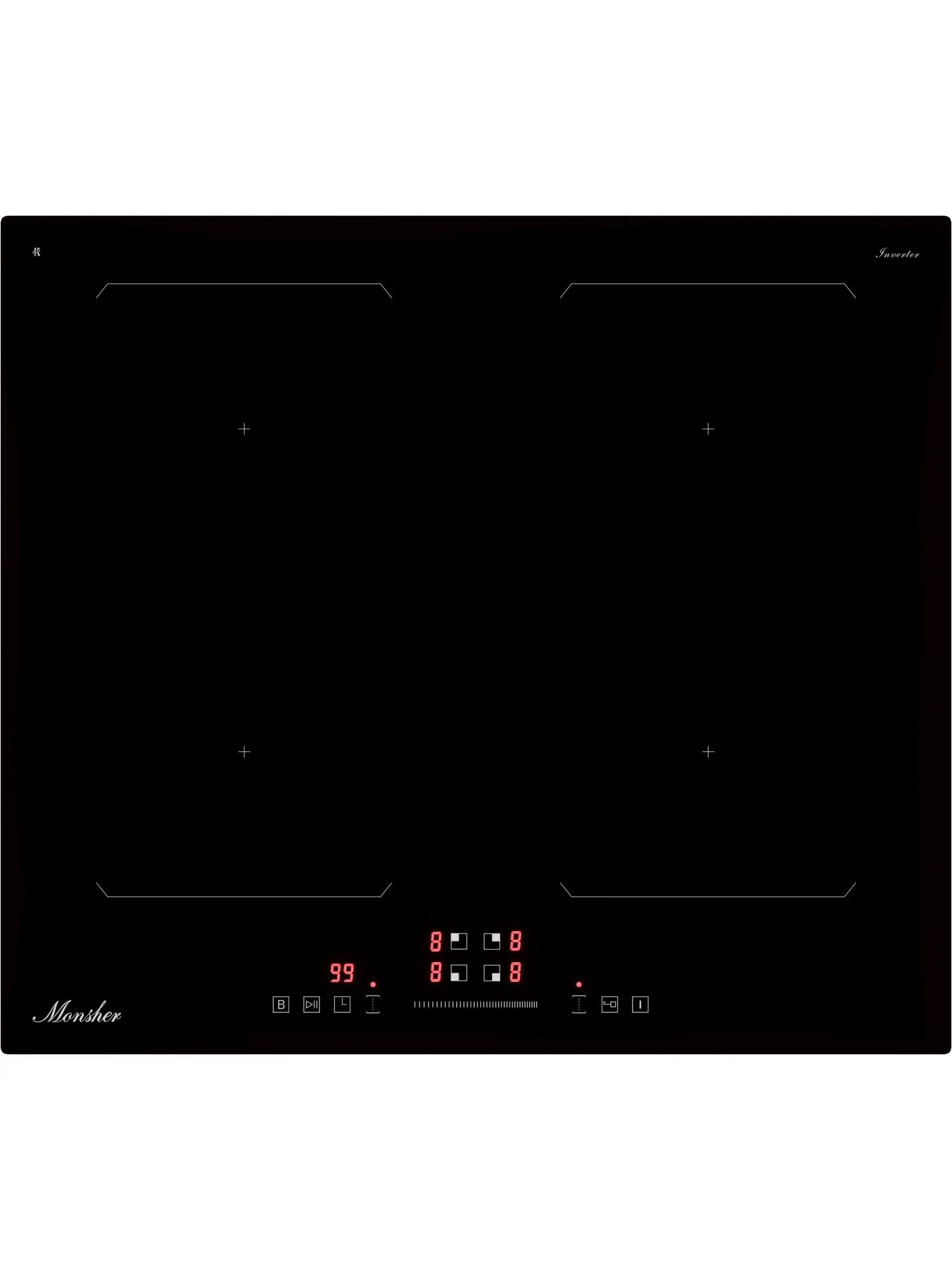 Варочная панель индукционная Monsher MHI 6026, черный