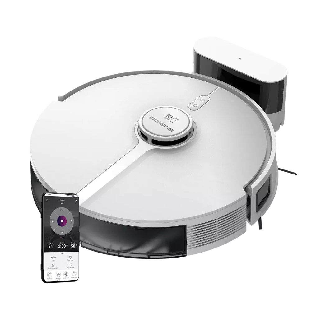 Робот-пылесос Polaris PVCR 5005 WIFI IQ Home, белый