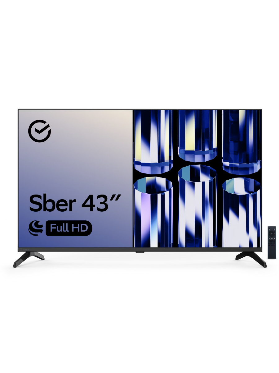 Телевизор Sber SDX-43F2122B, черный