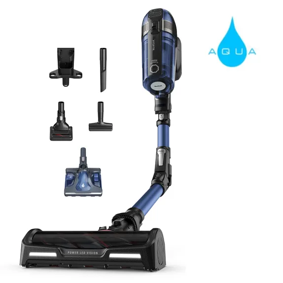 Пылесос вертикальный Tefal X-Force Flex 12.60 Aqua TY98C0WO, синий/черный