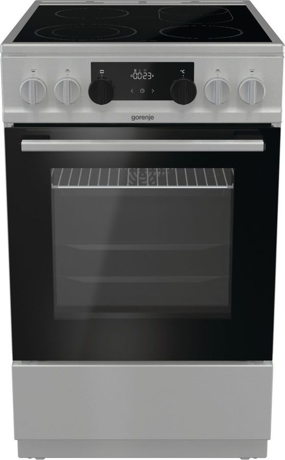 Плита электрическая Gorenje ECS5350XA нержавеющая сталь/черный