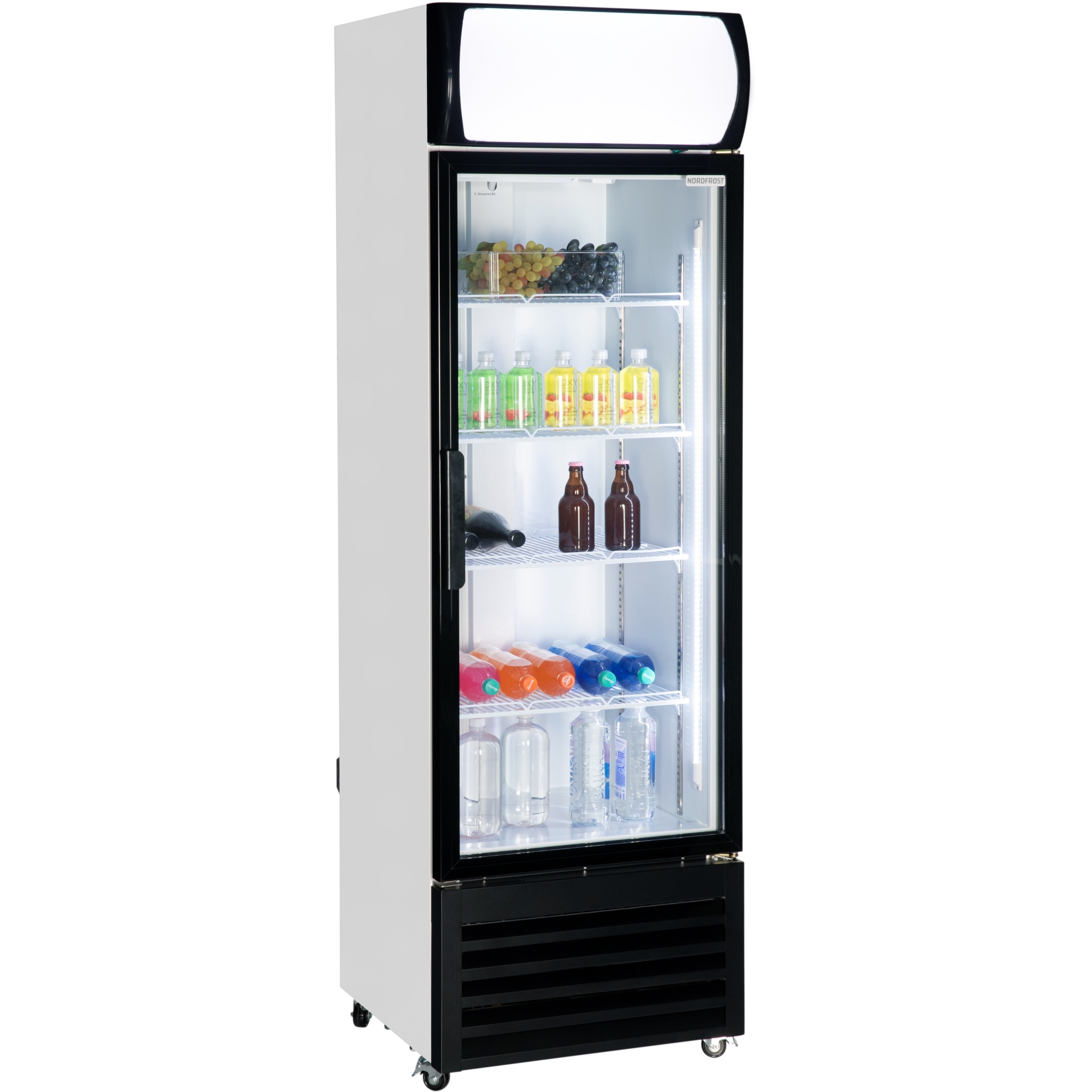 Холодильная витрина NORDFROST RSC 400 GB, белый/черный