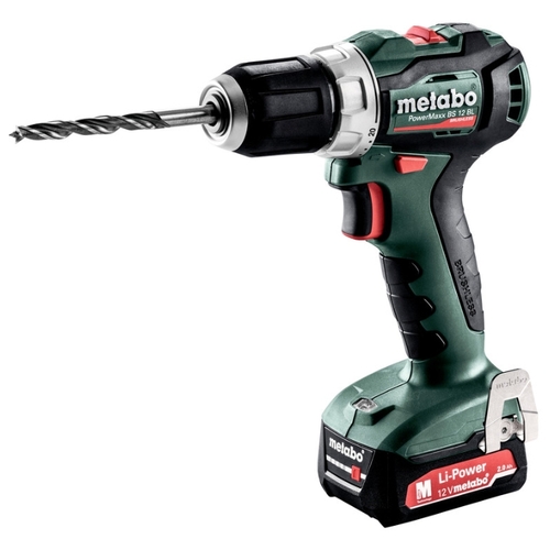 Дрель-шуруповерт Metabo PowerMaxx BS 12 BL 2.0Ач x2 кейс 601038500