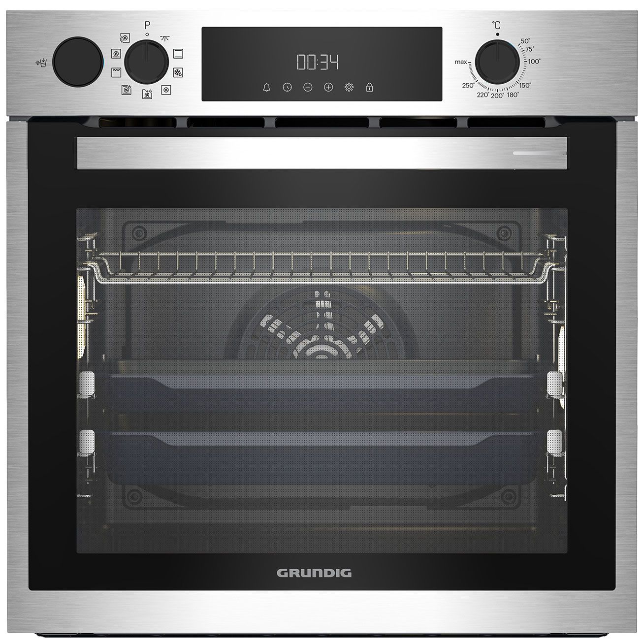Духовой шкаф электрический Grundig GEBD11300X, нержавеющая сталь