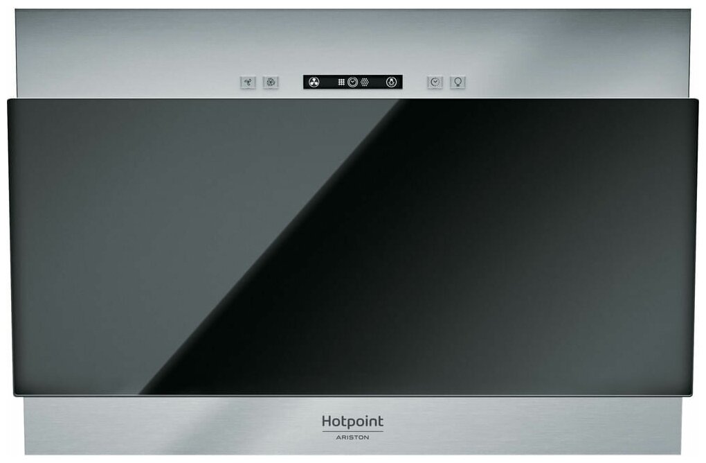 Вытяжка каминная Hotpoint-Ariston RU HHVP 6.4 LL K черный/нержавеющая сталь
