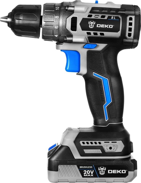 Дрель-шуруповерт аккумуляторная бесщеточная DEKO Sharker 20V 063-4036