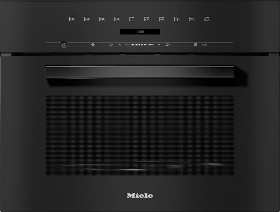 Микроволновая печь встраиваемая Miele M 7244 TC Obsidian Black, черный обсидиан