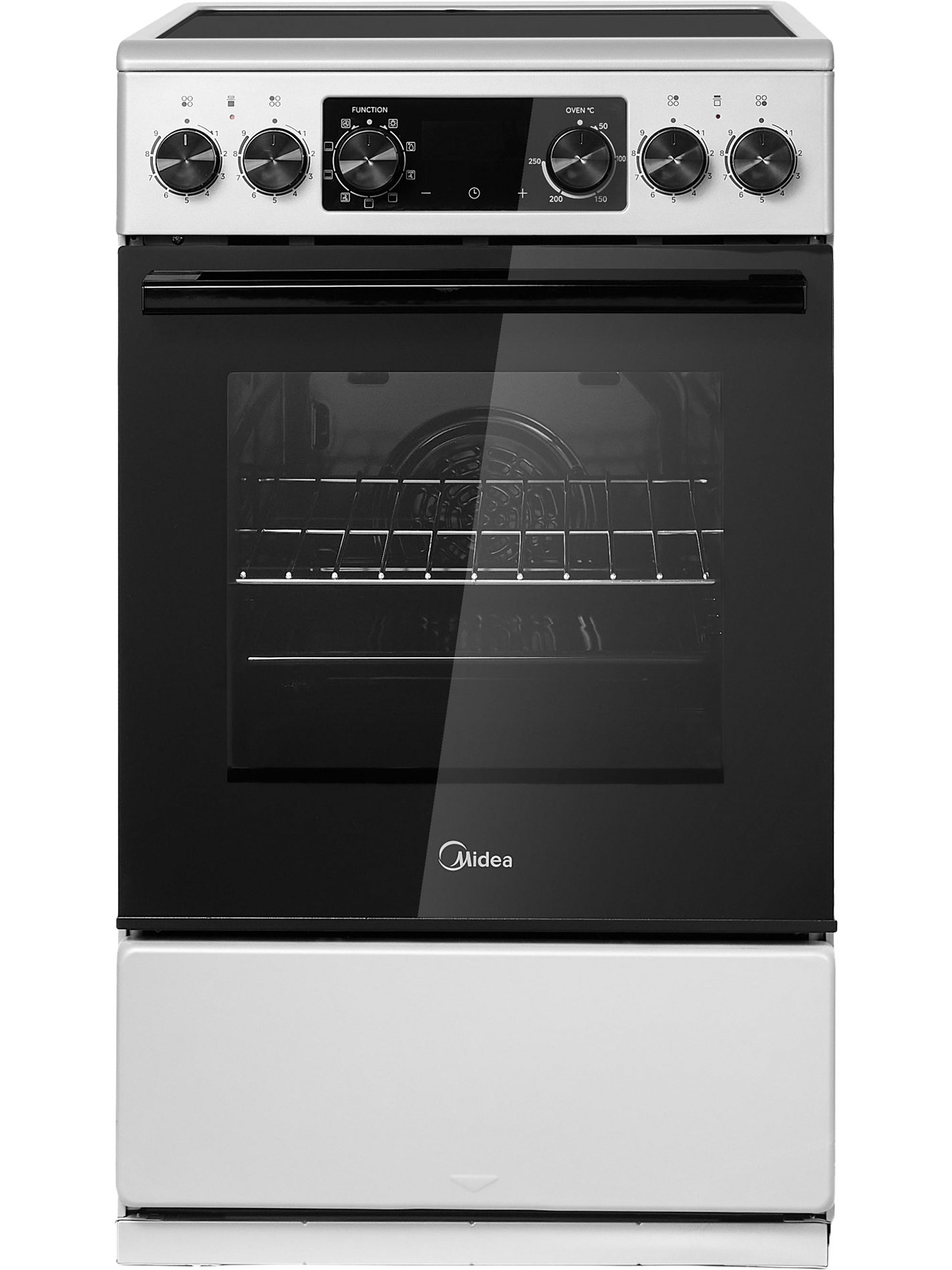 Плита электрическая Midea MFO-D4E20T9E(SL), серебристый