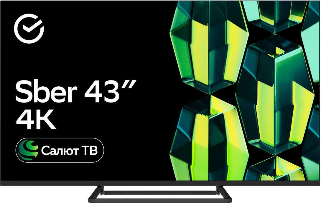 Телевизор Sber SDX-43U4128B, черный