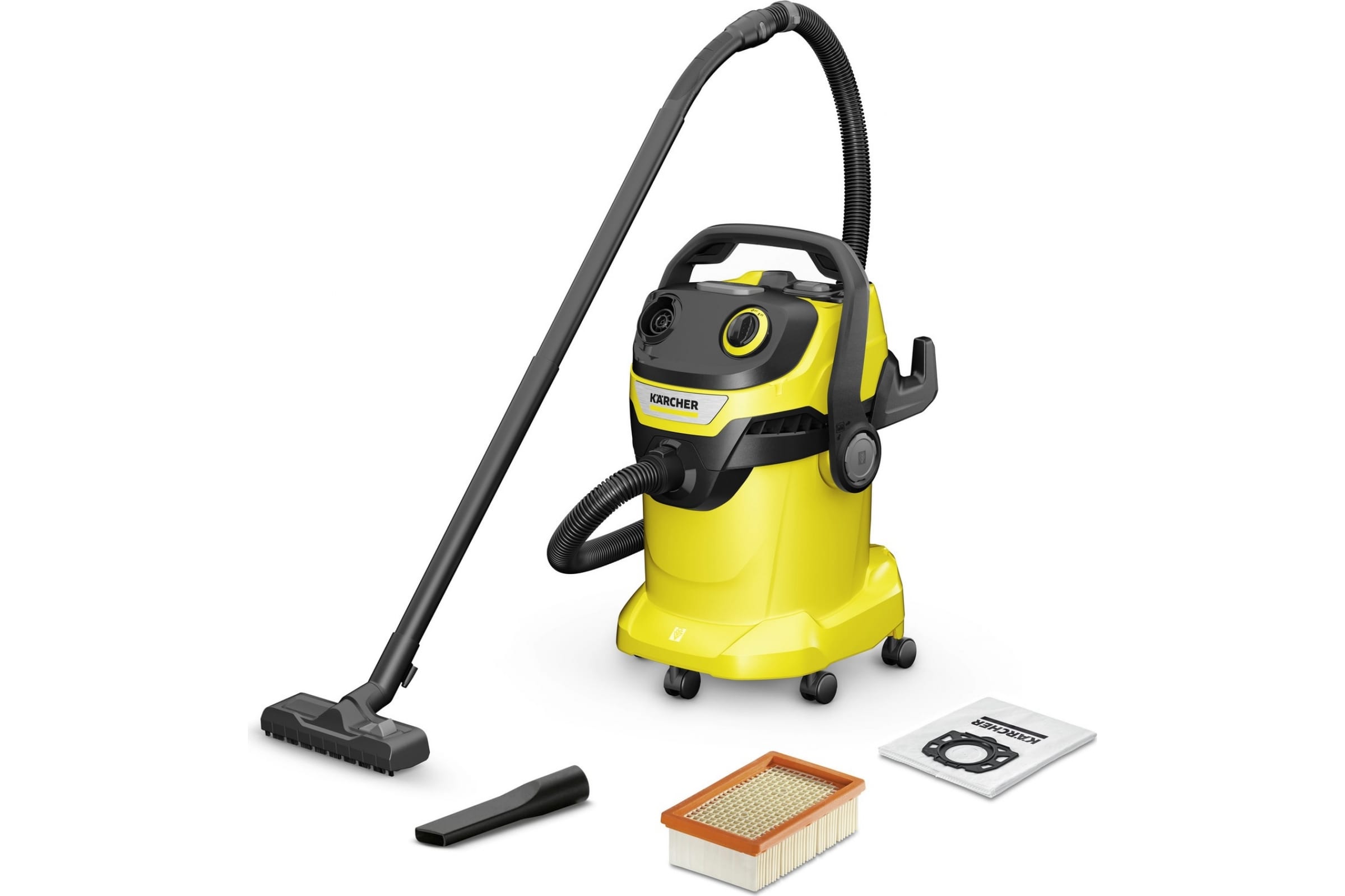 Пылесос профессиональный KARCHER WD 5 V-25/5/22 1.628-300.0, 1100 Вт желтый