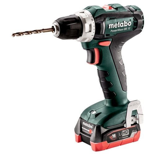 Дрель-шуруповерт Metabo PowerMaxx BS 12 4.0Ач х2 LiHD кейс