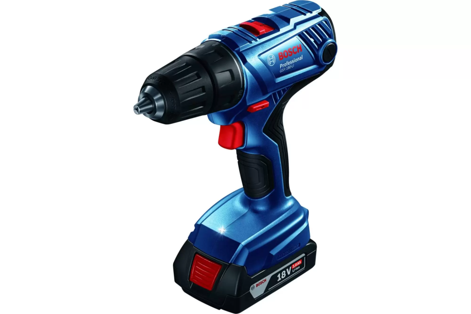 Дрель-шуруповерт Bosch GSR 180-LI Professional 06019F8109 (с 2-мя АКБ, кейс)