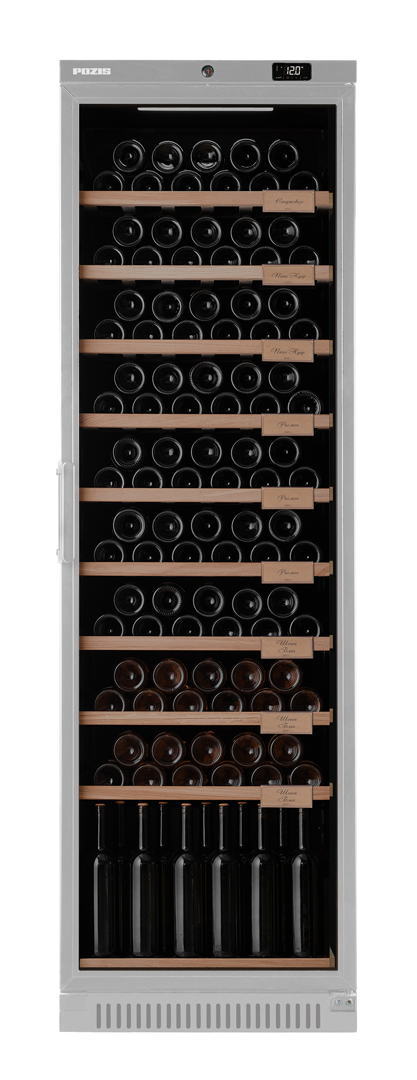Винный шкаф POZIS ШВ-120, серебристый глянцевый