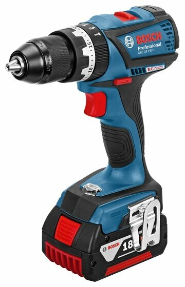 Дрель-шуруповерт BOSCH GSB 18 V-EC 2016 5.0Ач х2 L-BOXX