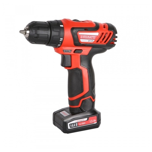 Аккумуляторная дрель-шуруповерт Felisatti ДА-14,4ЭР Li-Ion 1.5 А·ч 14,4 В х2 кейс 32 Н·м