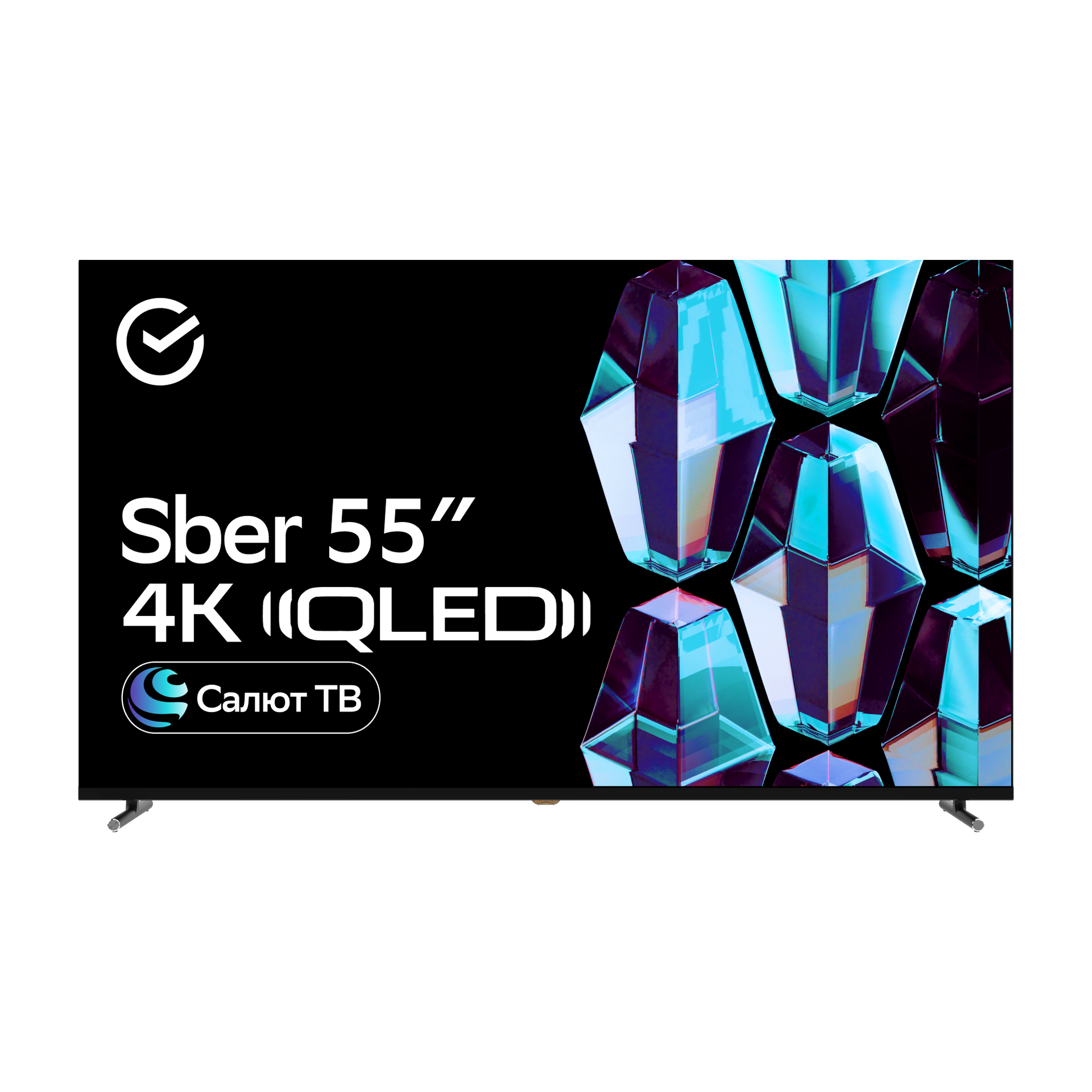 Телевизор Sber SDX-55UQ5234, титан
