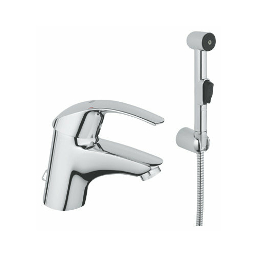 Смеситель для раковины умывальника Grohe Eurosmart 33462001 однорычажный лейка в комплекте хром